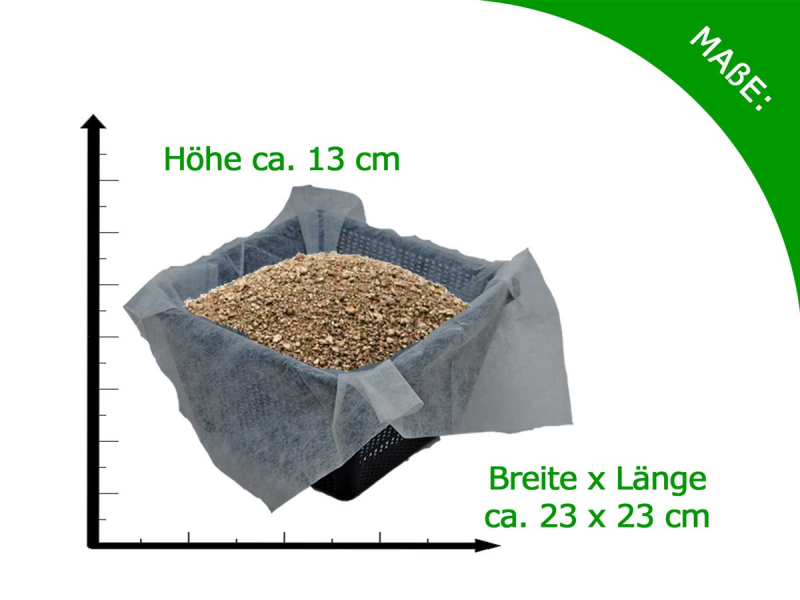 H2O Einpflanz-Set, Maße: 23 x 23 x 13 cm